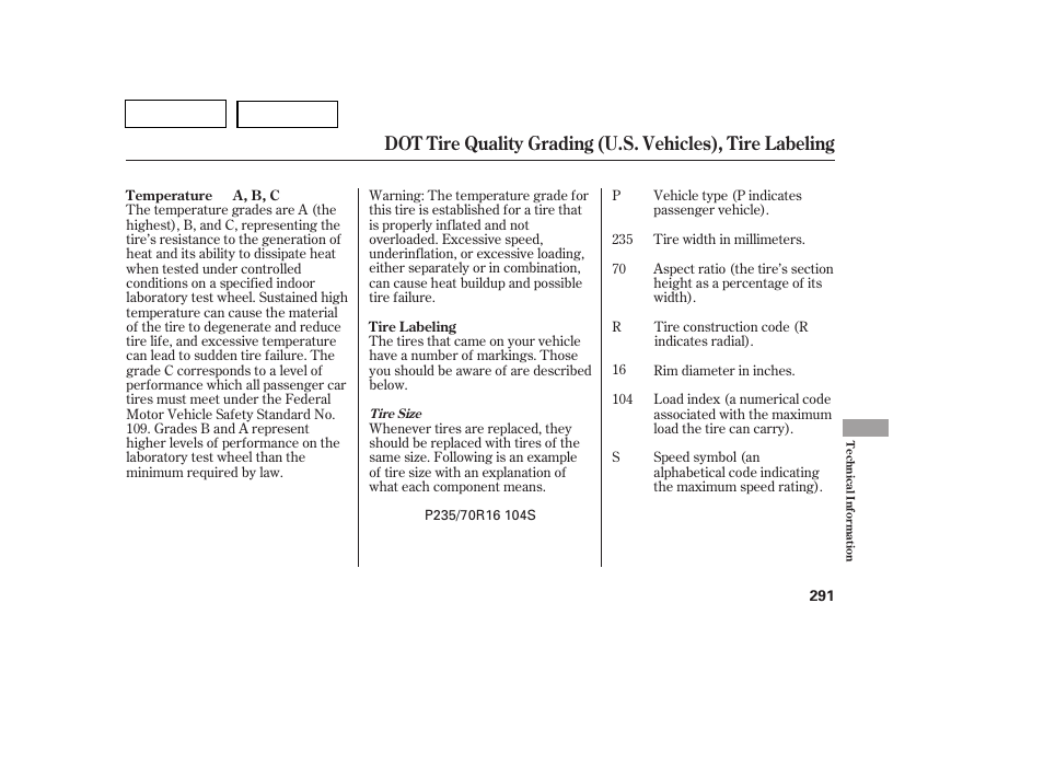 HONDA 2007 Pilot - Owner's Manual User Manual | Page 294 / 319