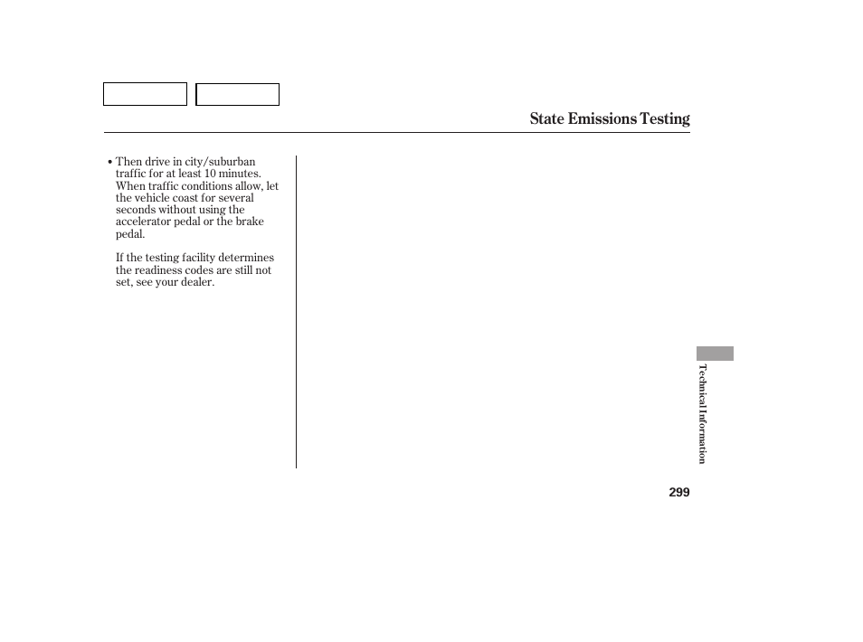 State emissions testing | HONDA 2007 Pilot - Owner's Manual User Manual | Page 302 / 319