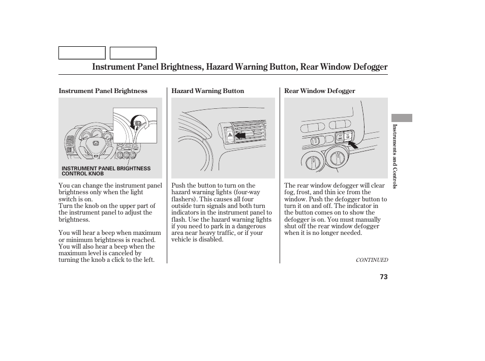 HONDA 2007 Fit - Owner's Manual User Manual | Page 75 / 258