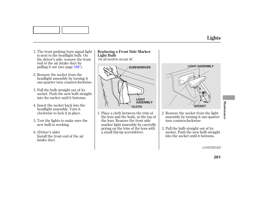 Lights | HONDA 2007 Element - Owner's Manual User Manual | Page 204 / 275