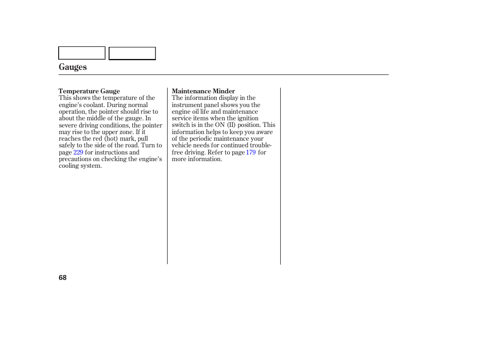 Gauges | HONDA 2007 Element - Owner's Manual User Manual | Page 71 / 275