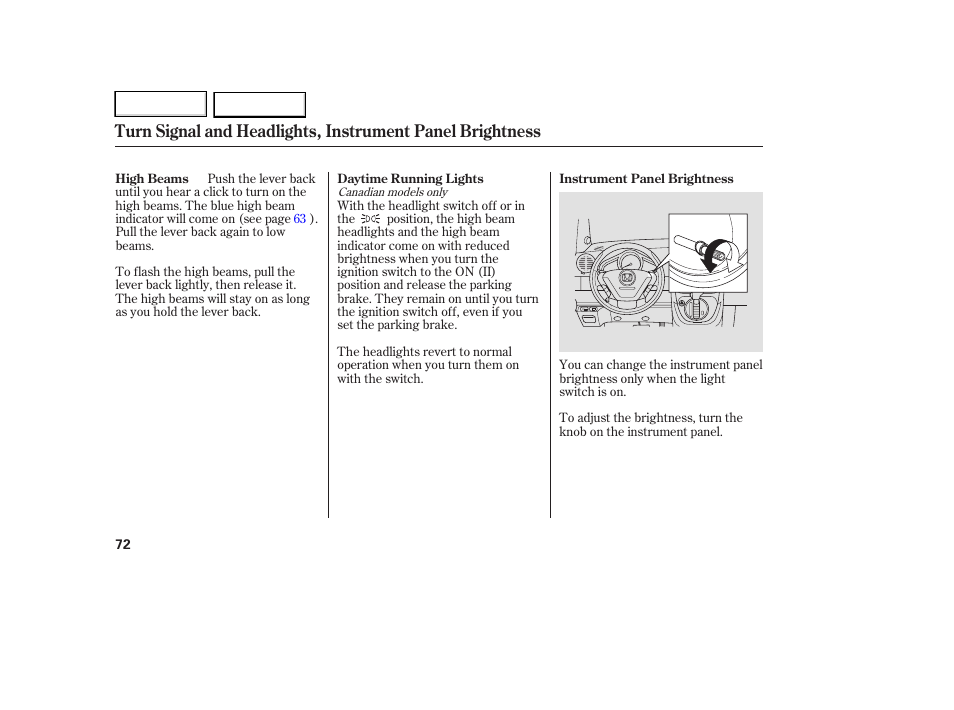 HONDA 2007 Element - Owner's Manual User Manual | Page 75 / 275