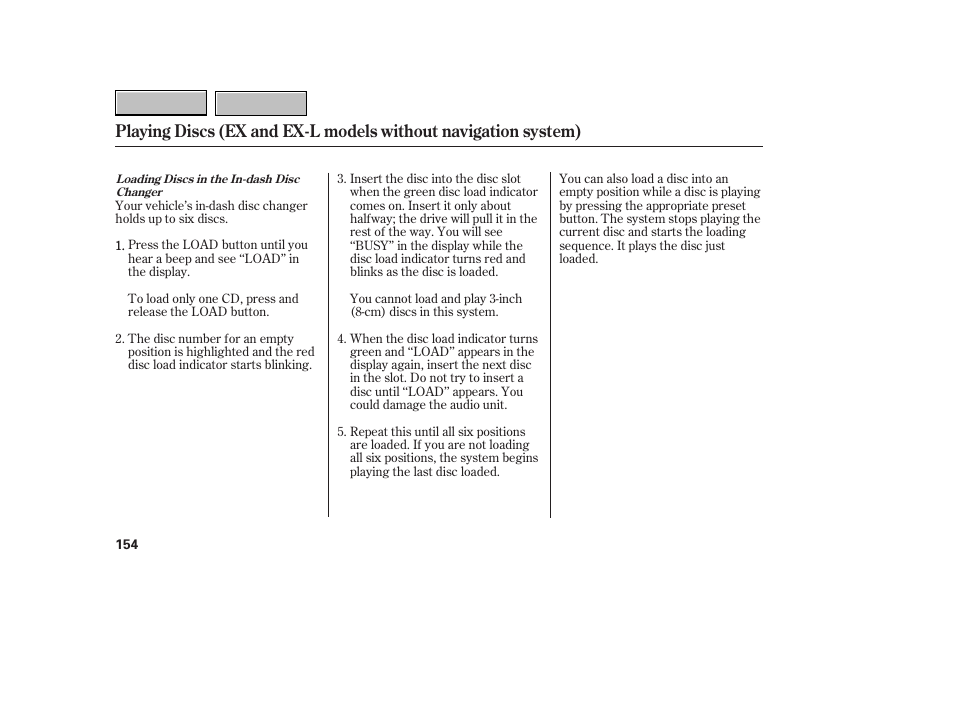 HONDA 2007 CR-V - Owner's Manual User Manual | Page 158 / 352