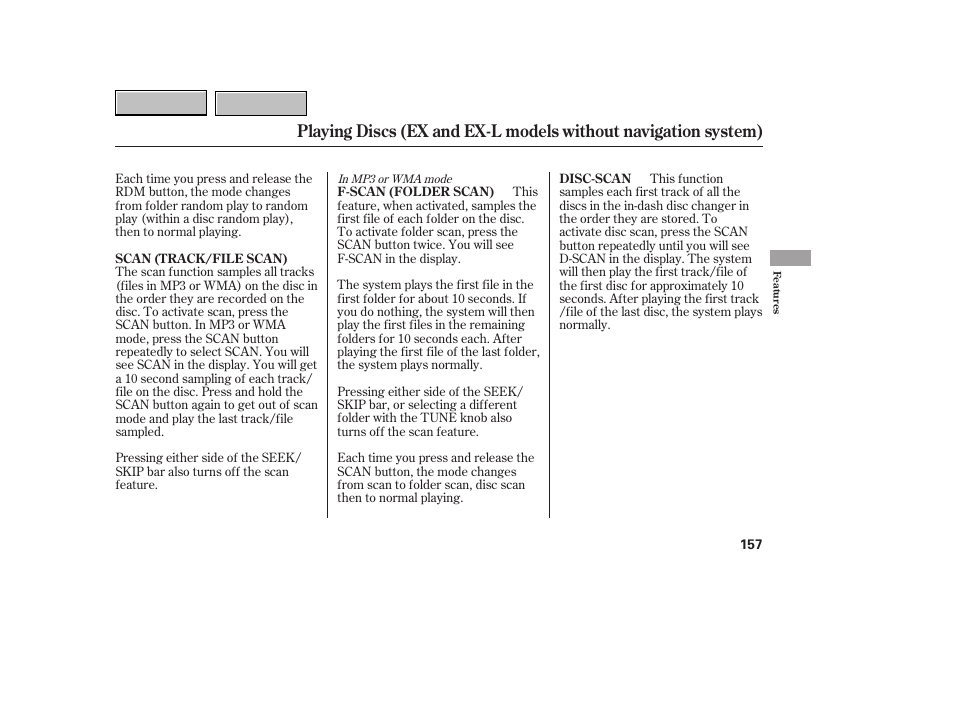 HONDA 2007 CR-V - Owner's Manual User Manual | Page 161 / 352