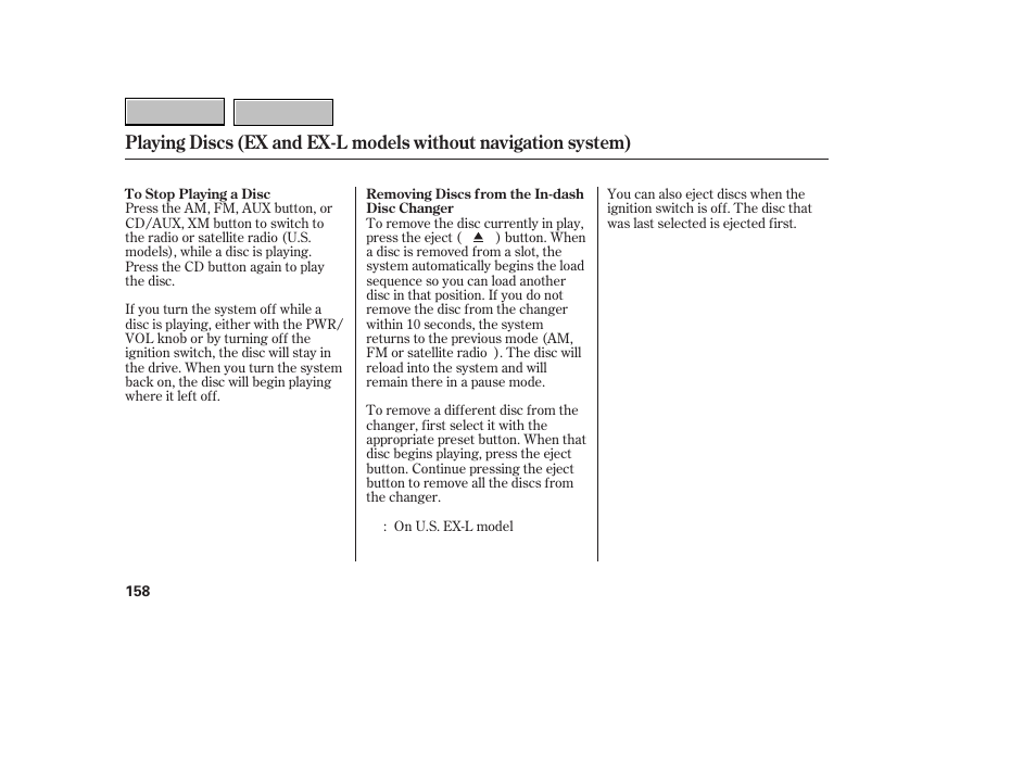 HONDA 2007 CR-V - Owner's Manual User Manual | Page 162 / 352