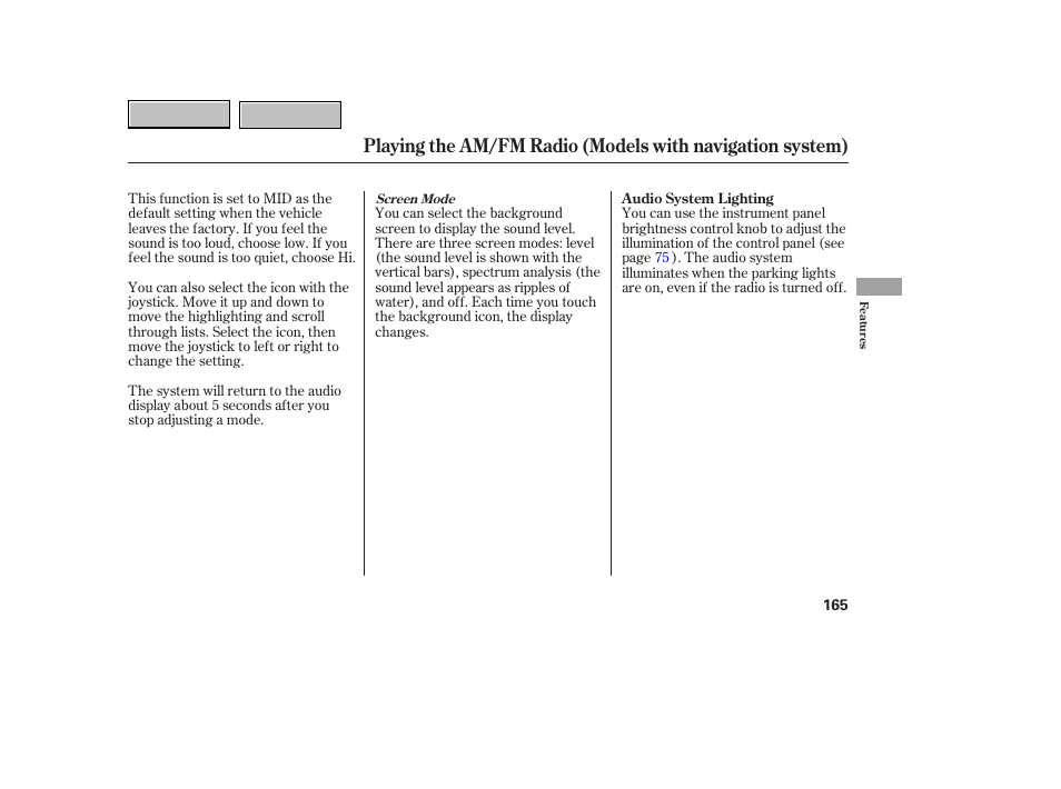 9b0707o00165a | HONDA 2007 CR-V - Owner's Manual User Manual | Page 169 / 352