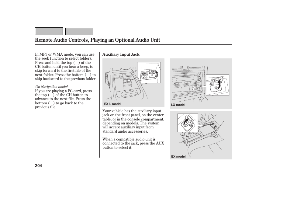 HONDA 2007 CR-V - Owner's Manual User Manual | Page 208 / 352