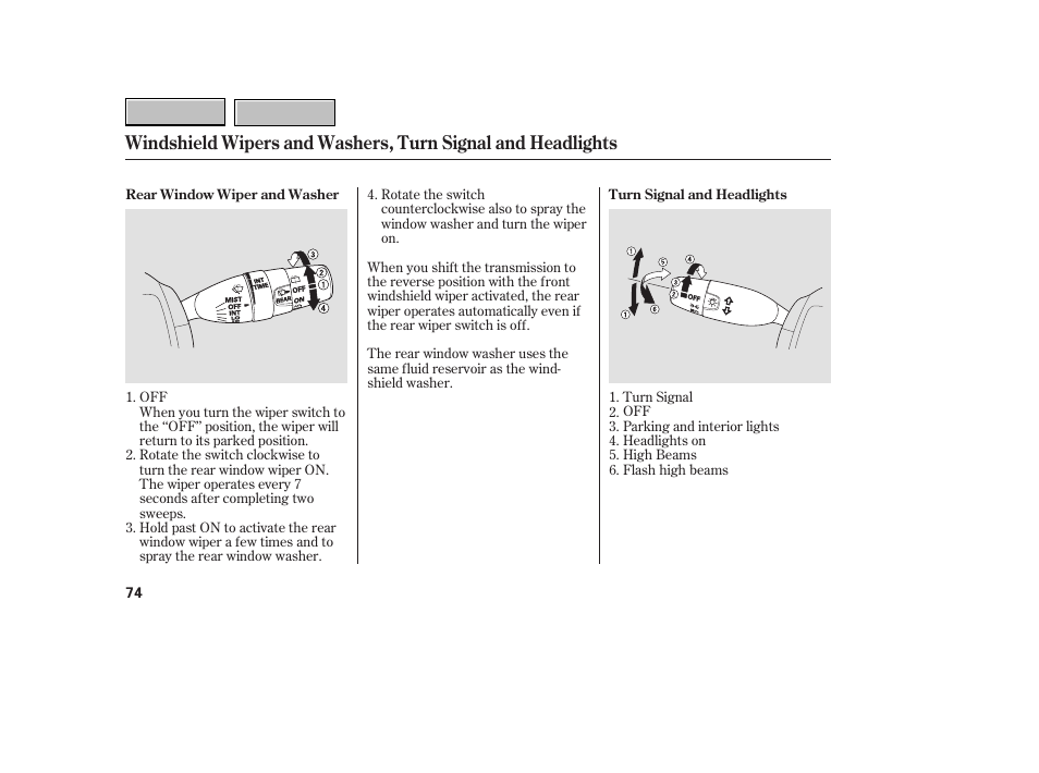 HONDA 2007 CR-V - Owner's Manual User Manual | Page 78 / 352