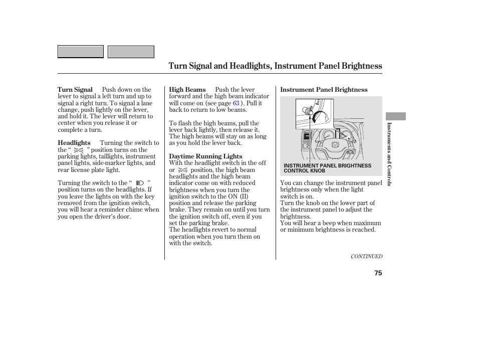 HONDA 2007 CR-V - Owner's Manual User Manual | Page 79 / 352