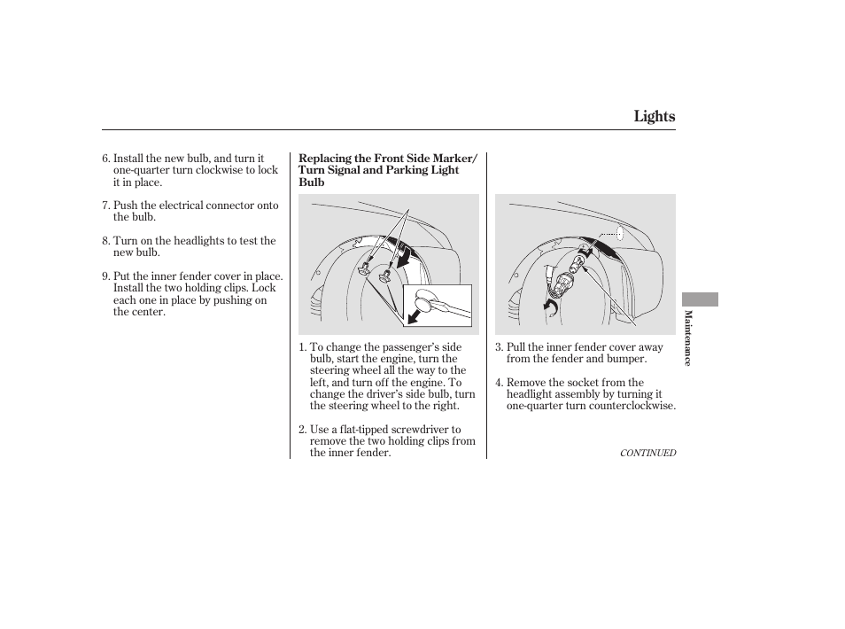 Lights | HONDA 2006 Accord Sedan - Owner's Manual User Manual | Page 222 / 292