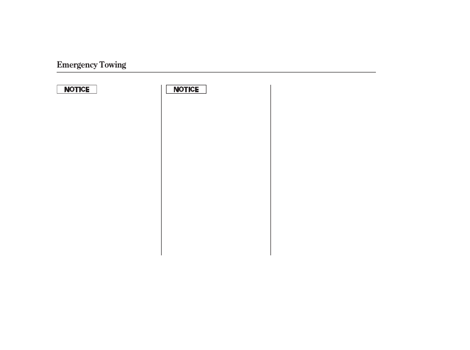 Emergency towing | HONDA 2006 Accord Sedan - Owner's Manual User Manual | Page 257 / 292