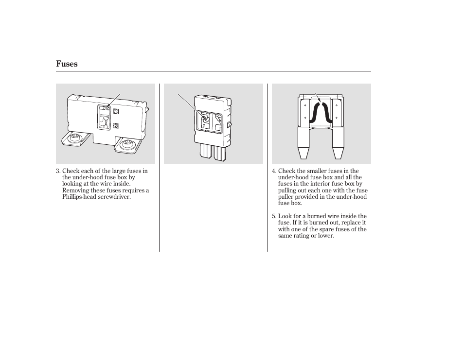 Fuses | HONDA 2006 Accord Sedan - Owner's Manual User Manual | Page 259 / 292