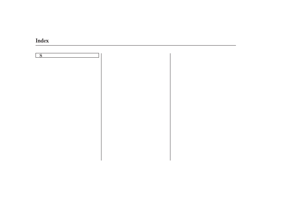 Index | HONDA 2006 Accord Sedan - Owner's Manual User Manual | Page 289 / 292