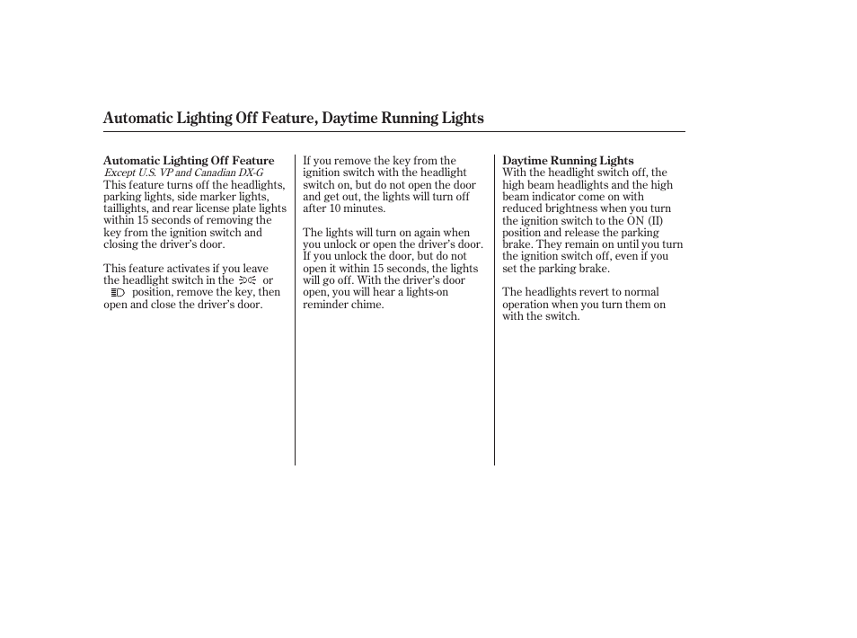 HONDA 2006 Accord Sedan - Owner's Manual User Manual | Page 71 / 292
