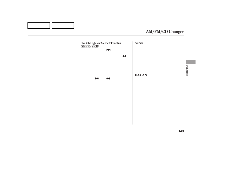 Am/fm/cd changer | HONDA 2006 Accord Coupe - Owner's Manual User Manual | Page 145 / 319