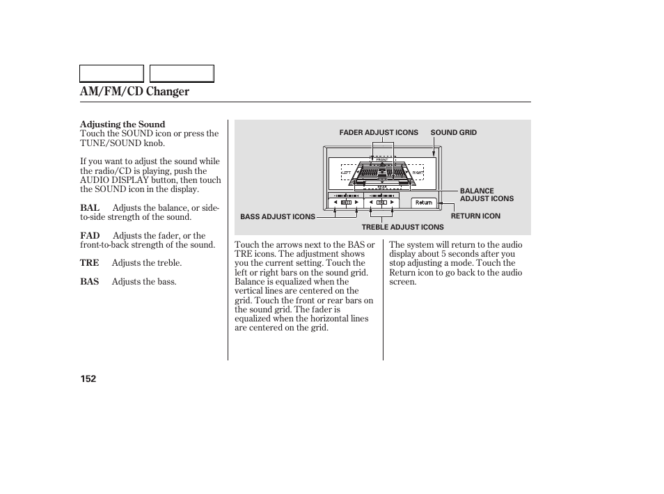 Am/fm/cd changer | HONDA 2006 Accord Coupe - Owner's Manual User Manual | Page 154 / 319
