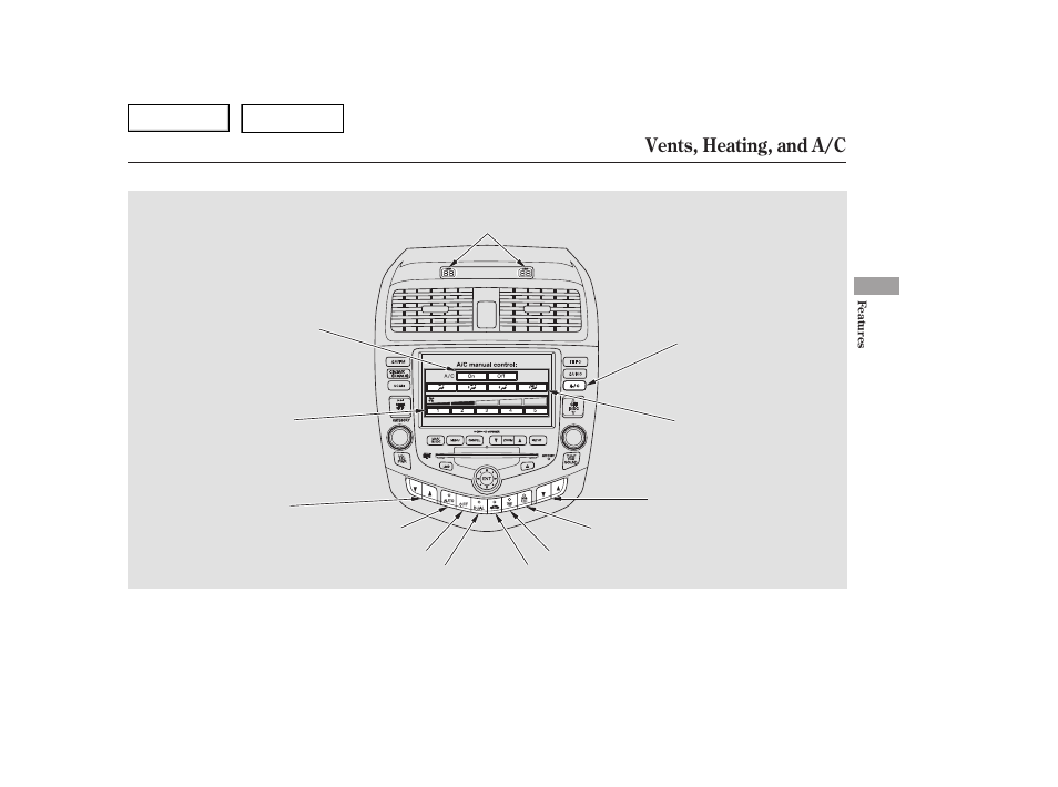 Vents, heating, and a/c | HONDA 2006 Accord Hybrid - Owner's Manual User Manual | Page 102 / 277