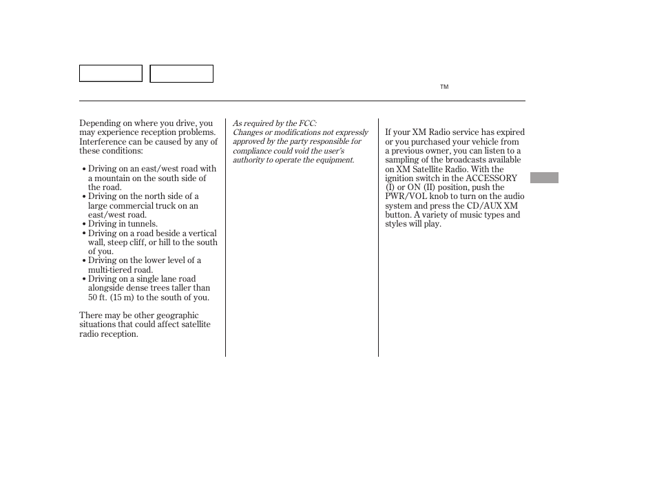 Playing the xm satellite radio | HONDA 2006 Accord Hybrid - Owner's Manual User Manual | Page 136 / 277