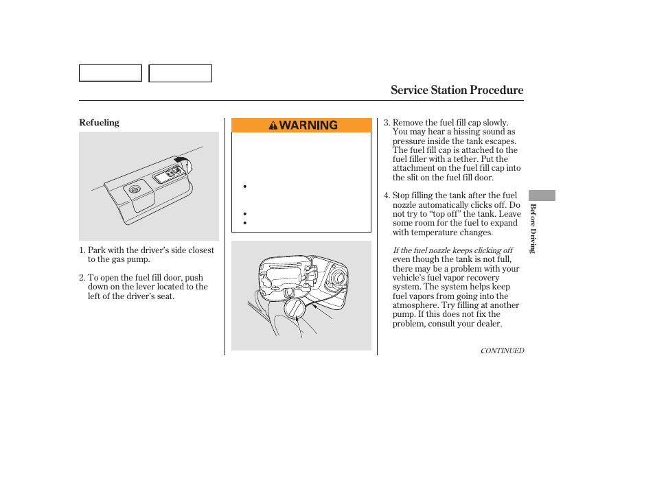 Service station procedure | HONDA 2006 Accord Hybrid - Owner's Manual User Manual | Page 152 / 277
