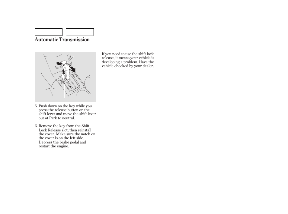 Automatic transmission | HONDA 2006 Accord Hybrid - Owner's Manual User Manual | Page 171 / 277