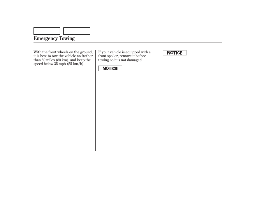 Emergency towing | HONDA 2006 Accord Hybrid - Owner's Manual User Manual | Page 243 / 277
