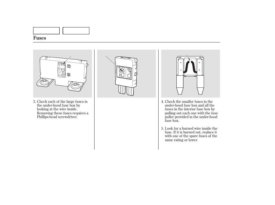Fuses | HONDA 2006 Accord Hybrid - Owner's Manual User Manual | Page 245 / 277