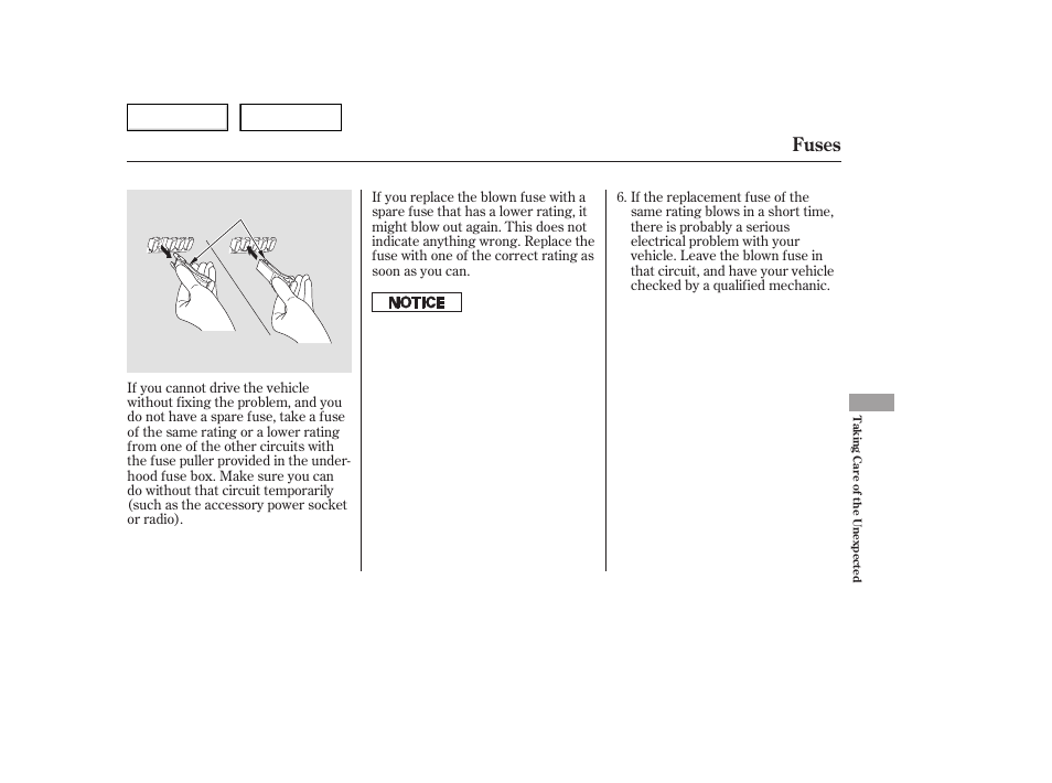 Fuses | HONDA 2006 Accord Hybrid - Owner's Manual User Manual | Page 246 / 277