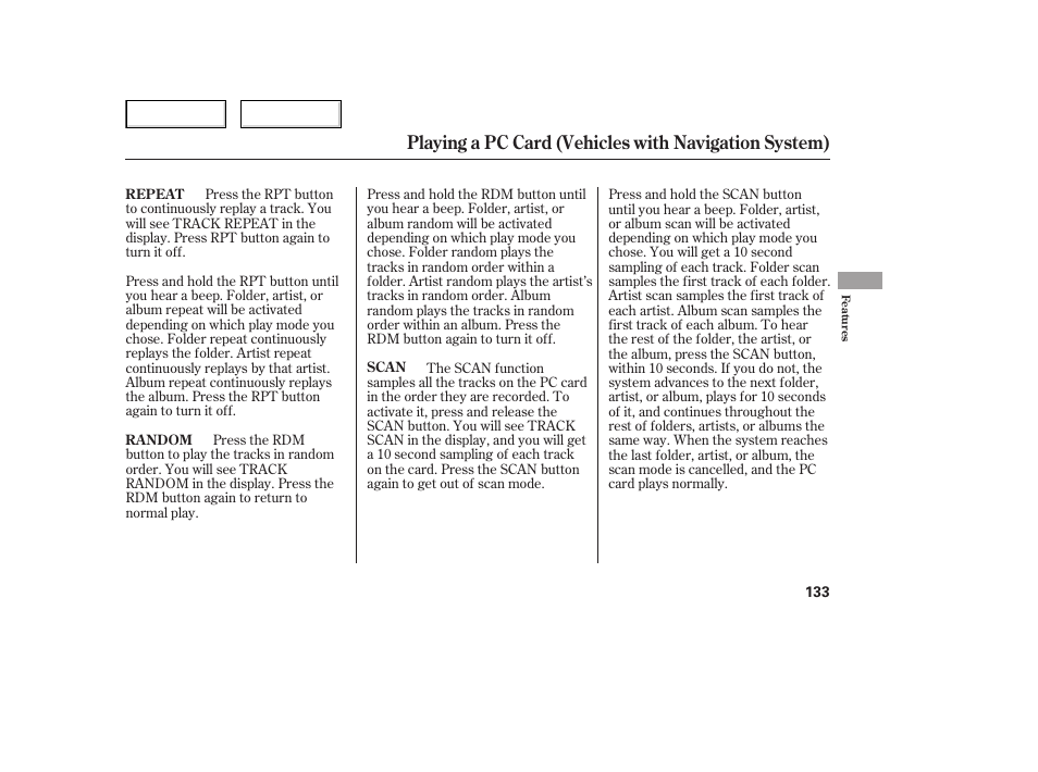 HONDA 2006 Civic Sedan - Owner's Manual User Manual | Page 134 / 267