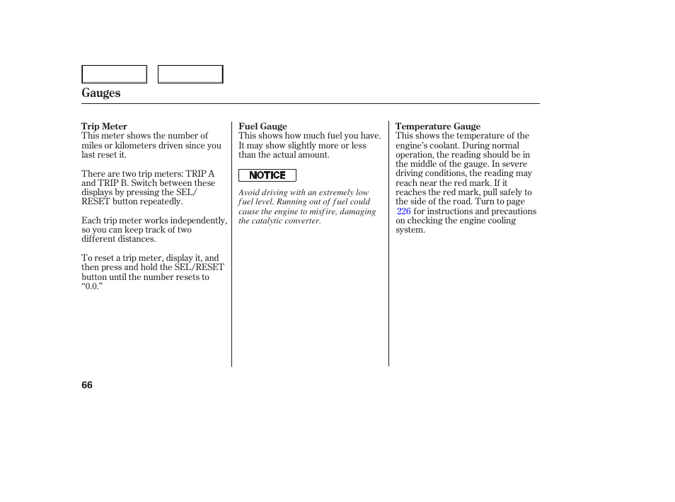 Gauges | HONDA 2006 Civic Sedan - Owner's Manual User Manual | Page 67 / 267