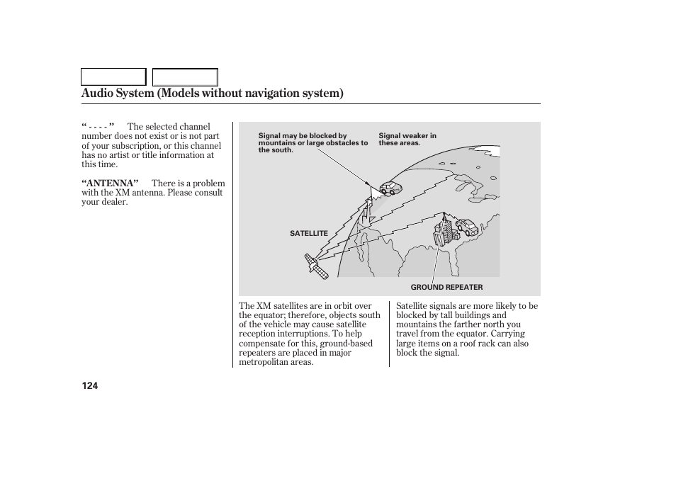 Audio system (models without navigation system) | HONDA 2006 Civic Coupe - Owner's Manual User Manual | Page 128 / 307