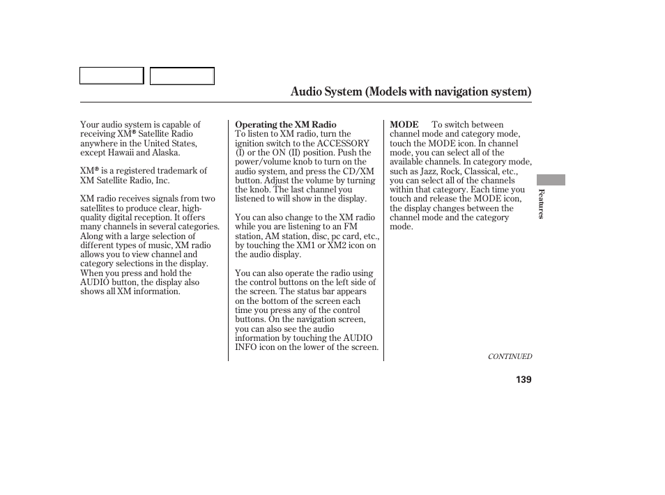 Audio system (models with navigation system) | HONDA 2006 Civic Coupe - Owner's Manual User Manual | Page 143 / 307