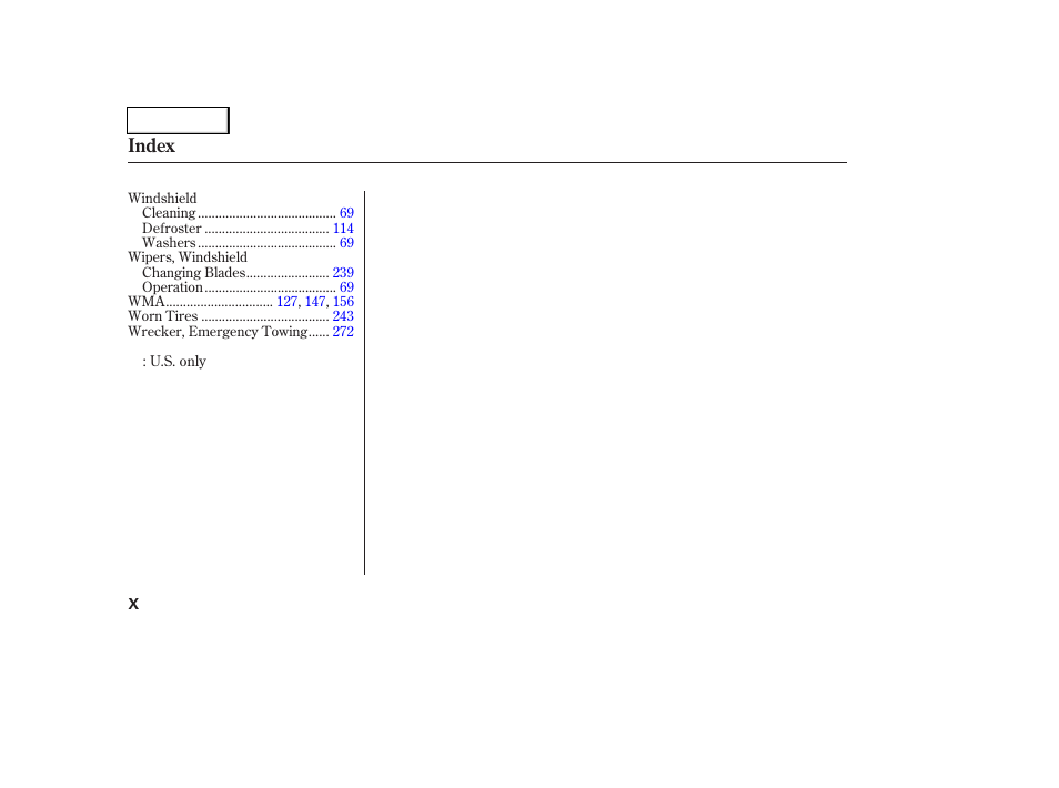 Index | HONDA 2006 Civic Coupe - Owner's Manual User Manual | Page 306 / 307