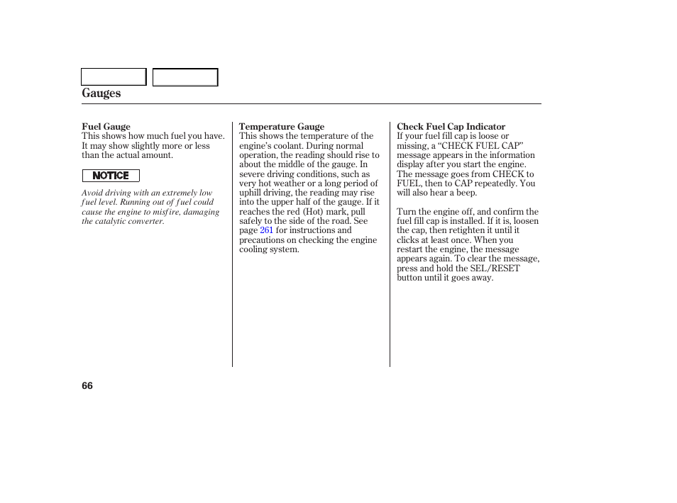 Gauges | HONDA 2006 Civic Coupe - Owner's Manual User Manual | Page 70 / 307