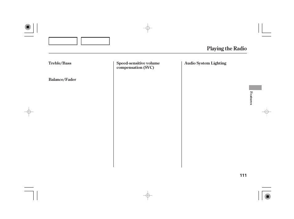 Playing the radio | HONDA 2006 Civic Hybrid - Owner's Manual User Manual | Page 113 / 267