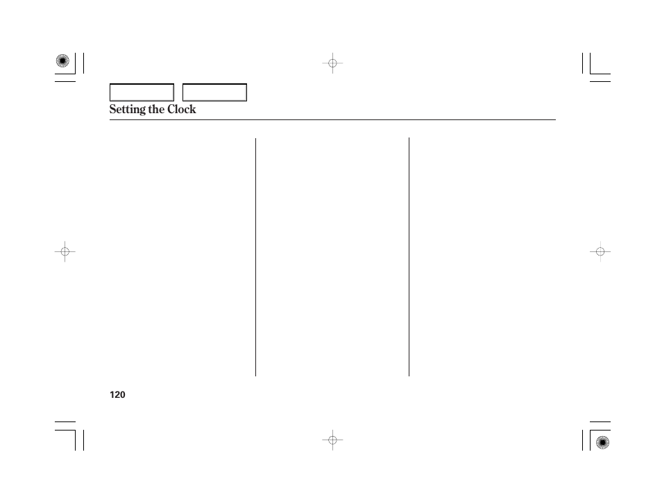 Setting the clock | HONDA 2006 Civic Hybrid - Owner's Manual User Manual | Page 122 / 267