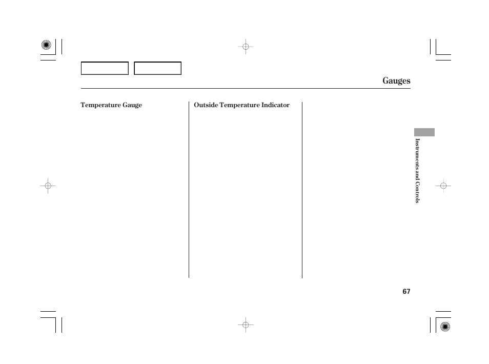 Gauges | HONDA 2006 Civic Hybrid - Owner's Manual User Manual | Page 69 / 267