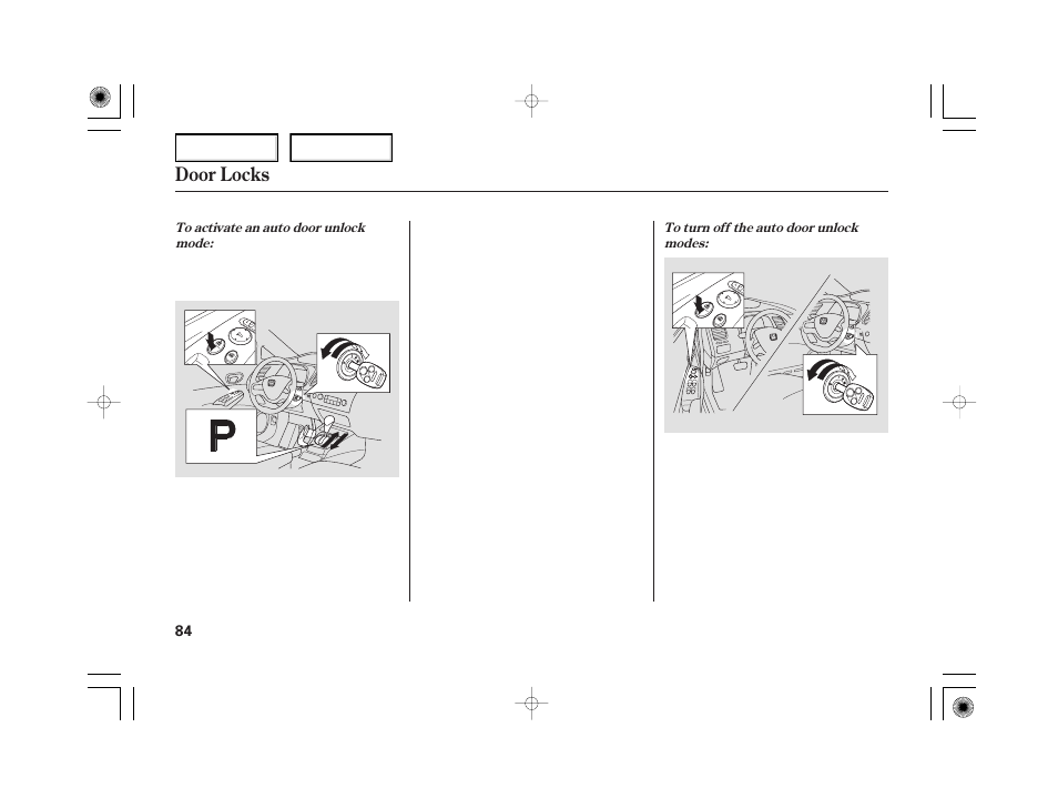 Door locks | HONDA 2006 Civic Hybrid - Owner's Manual User Manual | Page 86 / 267