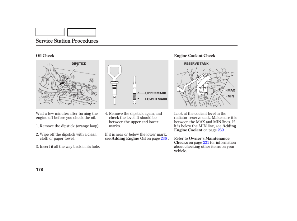 Service station procedures | HONDA 2006 Ridgeline - Owner's Manual User Manual | Page 181 / 320