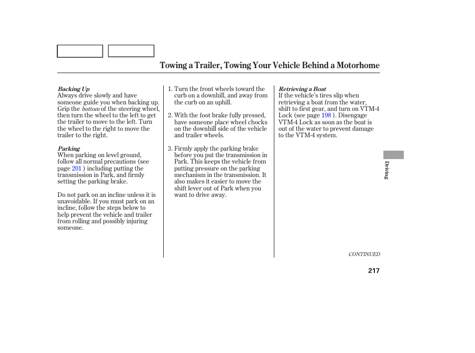 HONDA 2006 Ridgeline - Owner's Manual User Manual | Page 220 / 320