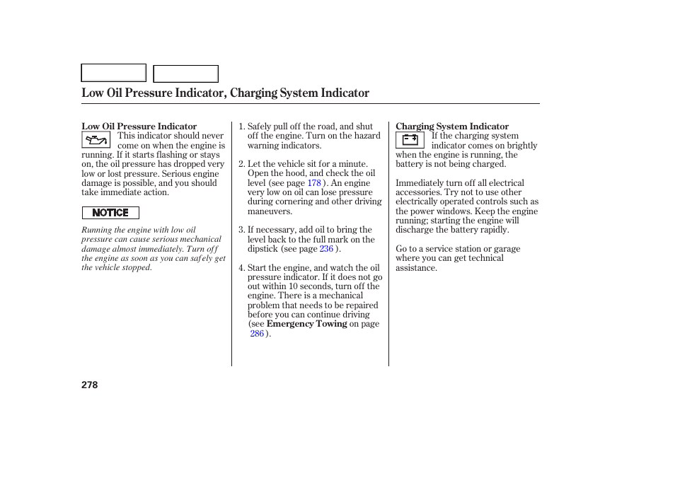 HONDA 2006 Ridgeline - Owner's Manual User Manual | Page 281 / 320