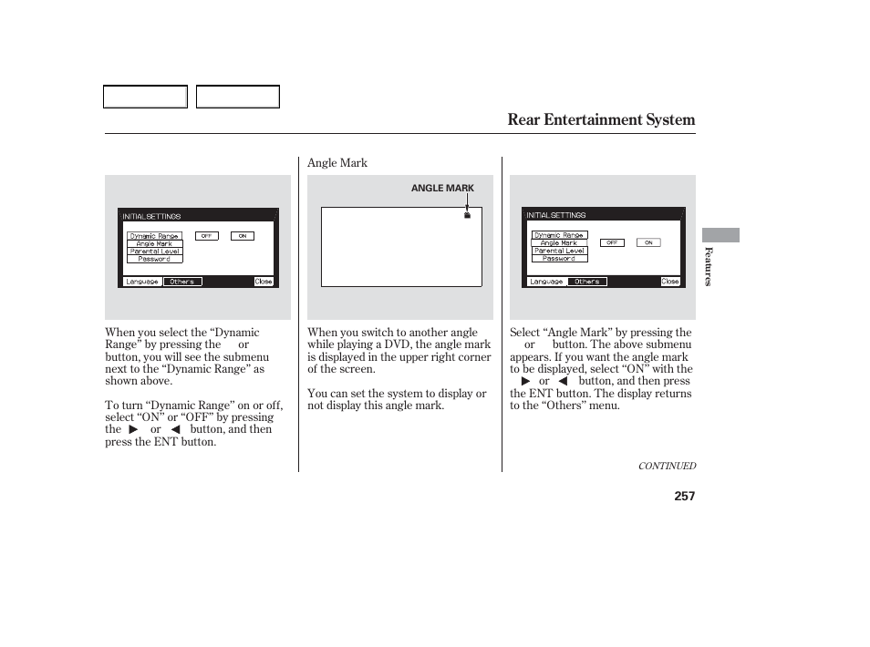 Rear entertainment system | HONDA 2006 Odyssey - Owner's Manual User Manual | Page 258 / 420