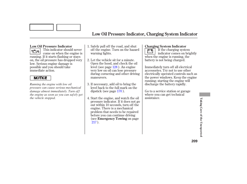 HONDA 2006 Element - Owner's Manual User Manual | Page 211 / 249