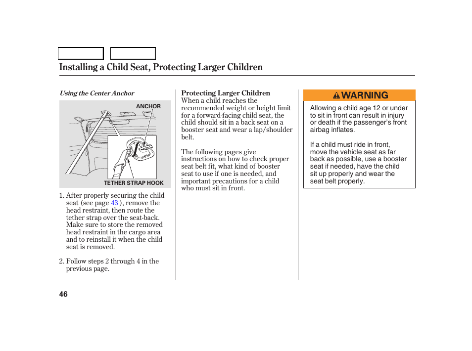 HONDA 2006 CR-V - Owner's Manual User Manual | Page 49 / 274