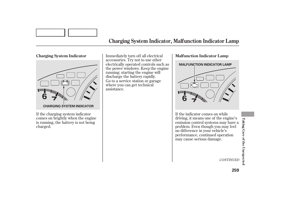 HONDA 2005 Accord Sedan - Owner's Manual User Manual | Page 260 / 302