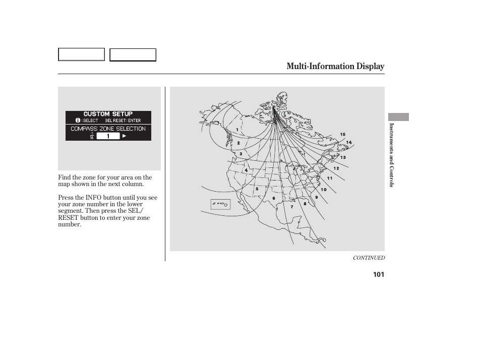 Multi-information display | HONDA 2005 Odyssey - Owner's Manual User Manual | Page 102 / 414