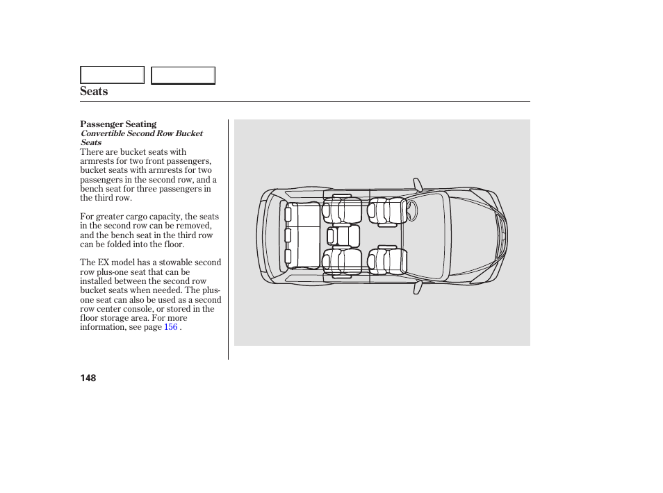 Seats | HONDA 2005 Odyssey - Owner's Manual User Manual | Page 149 / 414