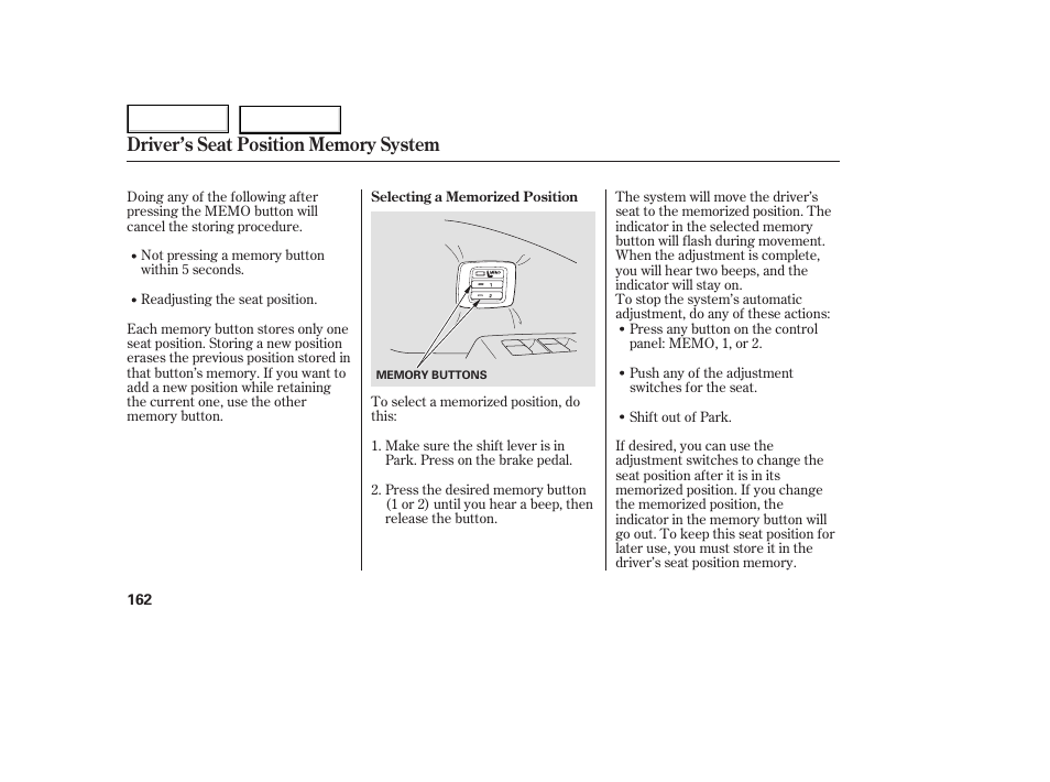 HONDA 2005 Odyssey - Owner's Manual User Manual | Page 163 / 414