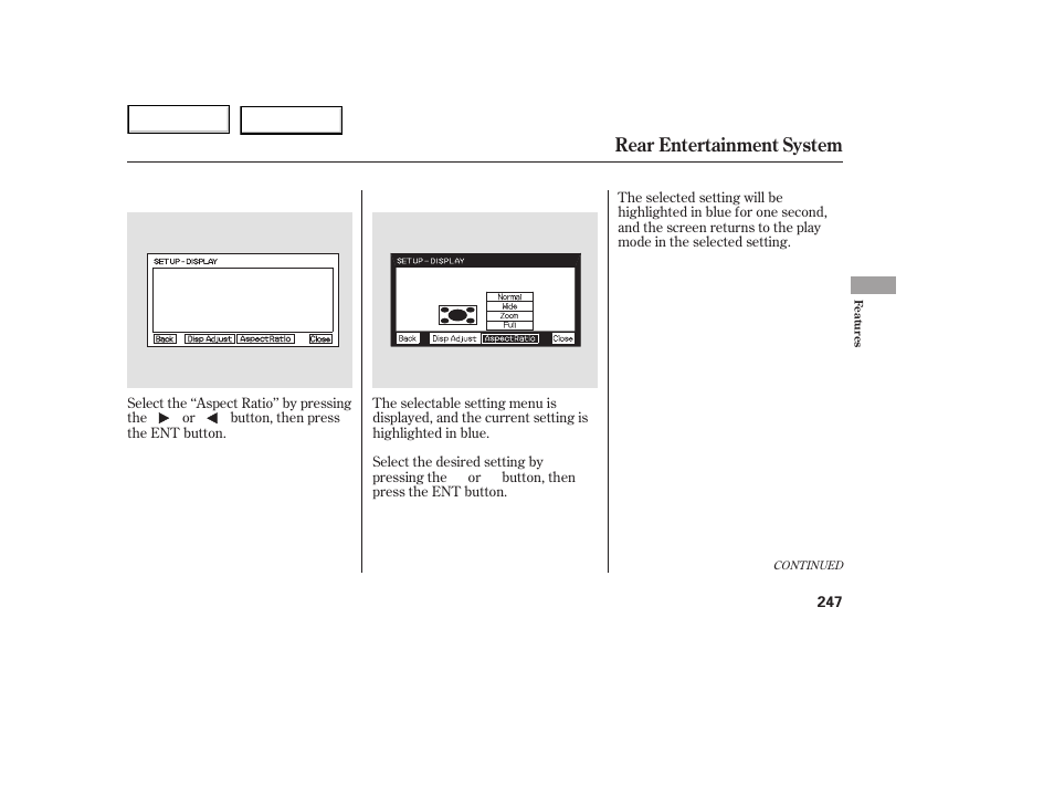 Rear entertainment system | HONDA 2005 Odyssey - Owner's Manual User Manual | Page 248 / 414