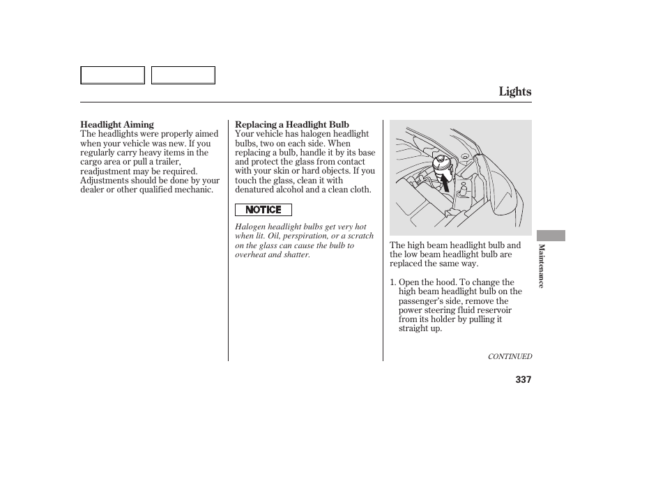 Lights | HONDA 2005 Odyssey - Owner's Manual User Manual | Page 338 / 414