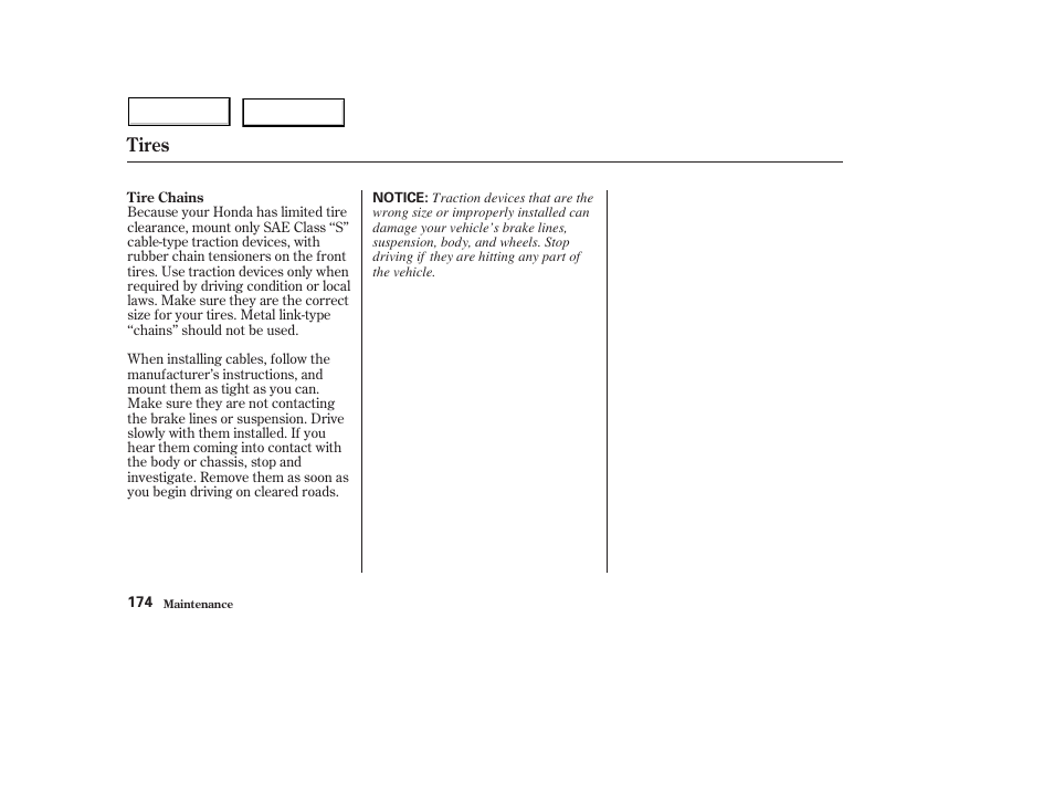 Tires | HONDA 2004 Civic Hybrid - Owner's Manual User Manual | Page 177 / 231